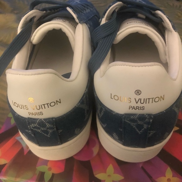 Louis Vuitton Denim Sneakers size 41 EU or Size 8 - Picture 3 of 11